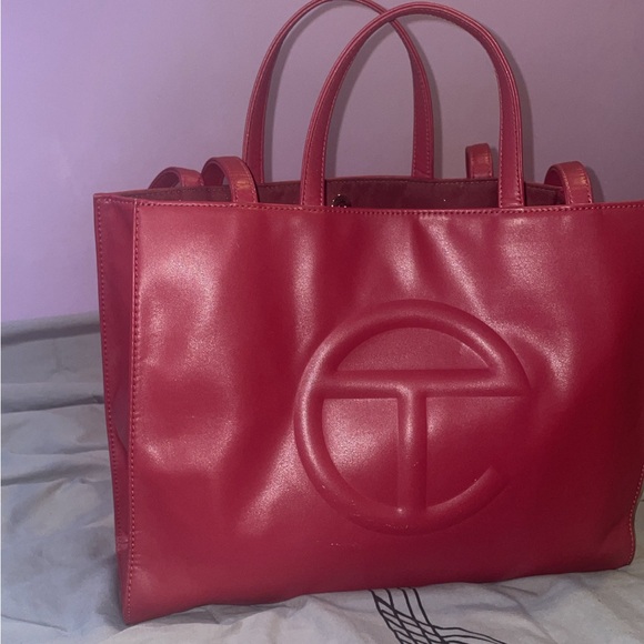 Telfar Handbags - Oxblood Red Medium Telfar shopping bag
